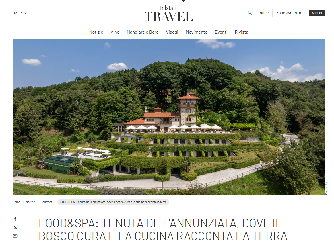 FOOD & SPA: Tenuta de l'Annunziata, dove il bosco cura e la cucina racconta la terra
