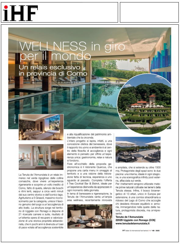 iHF I Wellness in giro per il mondo