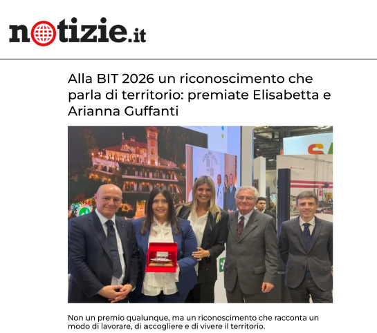 notizie.it I Alla BIT 2026 un riconoscimento che parla di territorio: premiate Elisabetta e Arianna Guffanti